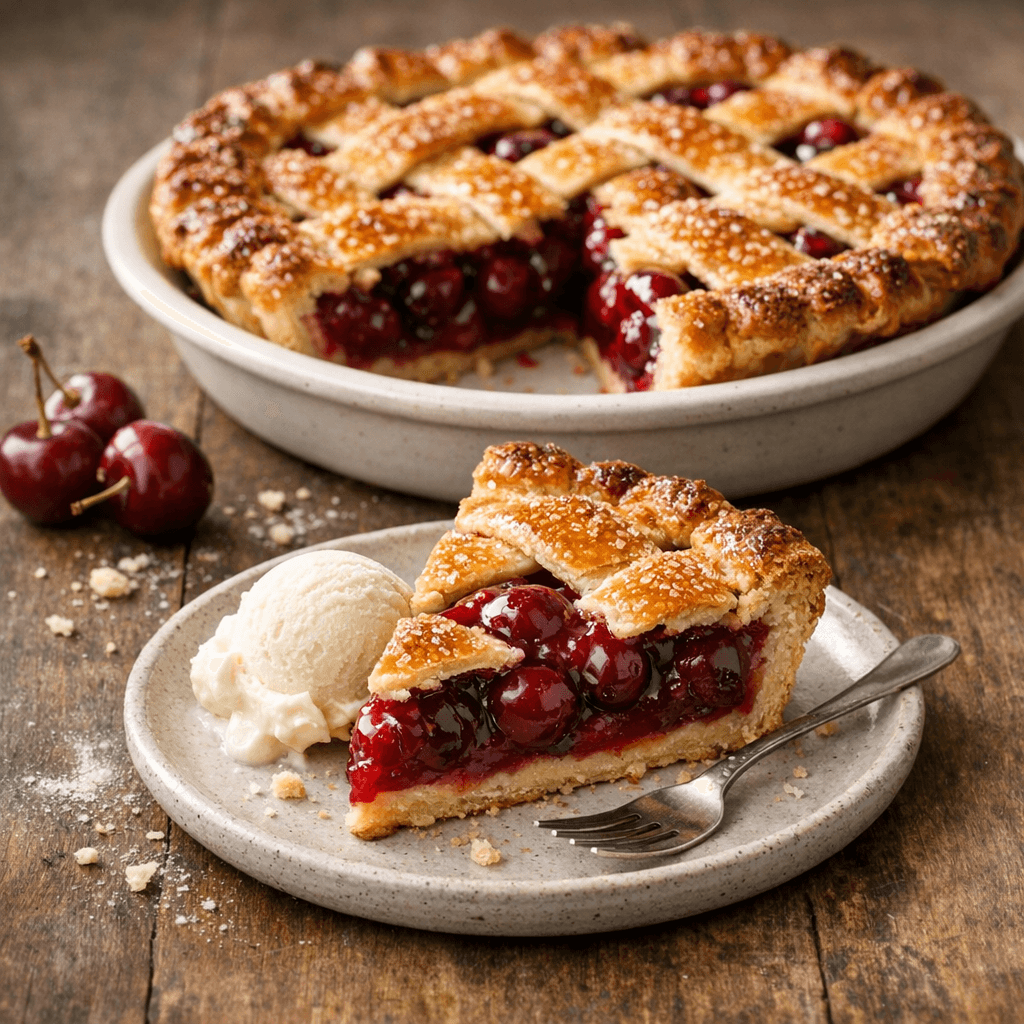 Cherry Pie with Lattice Top